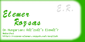 elemer rozsas business card