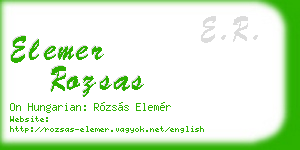 elemer rozsas business card